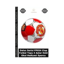 Delux Serisi Fp034 Clup Futbol Topu 4 Astar Hobi Okul Hediyesi Sporcu Çok Renkli