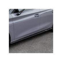 Cupra Leon 2020+ Piano Black Marşpiyel Seti Yan Etek / Side Skirt Kaplama Parlak Siyah