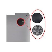 Macbook Alt Kapak Ayak Lastiği Rubber Feet Seti Macbook Air 13 İnç & Macbook Pro 13 İnç Uyumlu, Kaymaz Plastik Pabuç Yedek Ayaklar Siyah
