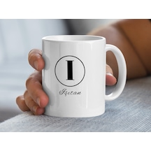 Işıtan İsimli Kupa Bardak, Harfli Bardak, Hediye Kupa Bardak, Kahve Kupa Bardak Beyaz