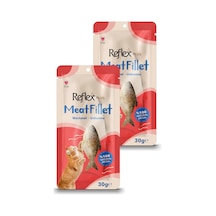 Meat Fillet Yetişkin Kediler İçin Ödül Maması Uskumru 30 Gr İkili Paket