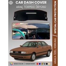 Audi 80 1986-1996 Torpido Örtüsü Ön Göğüs Koruma Torpido Koruma Araca Özel Kaymaz Kolay Montaj Kahverengi