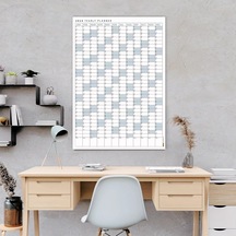 2026 Yıllık Planlayıcı Poster Takvim, Mavi Planlayıcı Takvim, Okul Takvimi, Duvar Takvimi