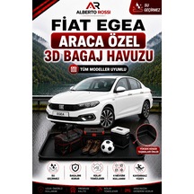 Fiat Egea Stw Üst 2015 - 2026 Araca Özel 3d Bagaj Havuzu
