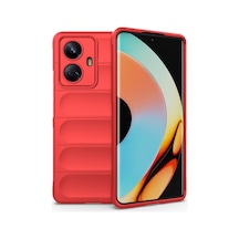 Realme 10 Pro 5g Kılıf Optimum Silikon - Kırmızı Bz8683140575038