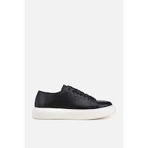 Yaya Erkek Siyah Bağcıklı Kalın Tabanlı Günlük Sneaker