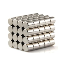 Dünya Magnet 25 Adet Çap 5mm X Kalınlık 5mm Silindir Güçlü Neodyum Mıknatıs
