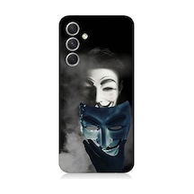 Samsung Galaxy A54 Uyumlu V For Vendetta Anonymous Desenli Silikon Kılıf