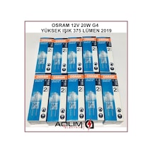10 Adet Osram 64425S G4 12V 20W Halojen Ampul 12 Volt 20 Watt