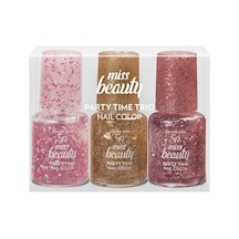 Miss Beauty Party Time Trio Nail Colors Oje 1 X 3 Adet