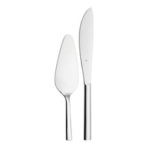 Nuova Çelik 2&apos Li Pasta Servis Seti Açık Ceviz