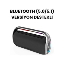 Rgb Işıklı Kablosuz Bluetooth Hoparlör 18.000 Mah Batarya, Çift Mikrofonlu Karaoke Speaker-126477