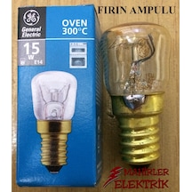 General Fırın Ampulu Lambası 15 Watt E-14 Ince Duy 300 Derece 15W
