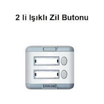 2 Li Işıklı Zil Butonu