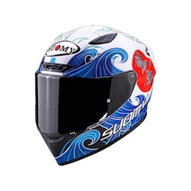 Suomy Track-1 Kask Waves Beyaz