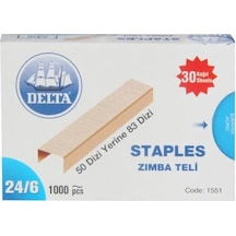 Delta Zımba Teli 24/6 Sarı 3 Lü Set 1551