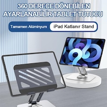 Lexroo Tablet Standı 360 Dönebilen Tablet Tutucu Katlanabilir Alüminyum Tablet Ve Telefon Standı