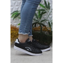 Fort Row Lena Siyah Beyaz Rahat Hafif Sneaker Kadın Spor Ayakkabı 001 Fort Row Lena Siyah Beyaz Rahat Hafif Sneaker Kadın Spor Ayakkabı 001