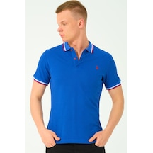 T8594 Dewberry Erkek T-shırt-sax-2
