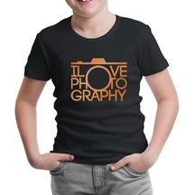 Lovephoto Siyah Çocuk Tshirt