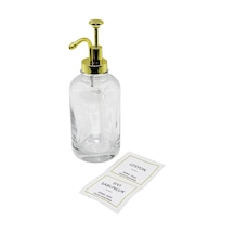 Yakut-11302 Yuvarlak Şeffaf Cam Sıvı Sabunluk 500ml
