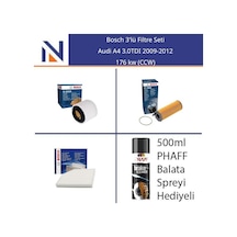 Audi A4 3.0tdı 2009-2012 Bosch 3'lü Filtre Seti