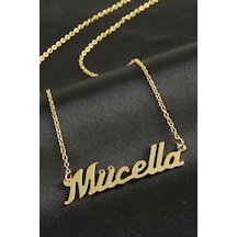 Mücella İsimli Kolye -sarı N145 altın
