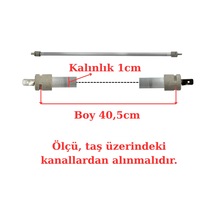 Cvs İle Uyumlu Dn 3028 Semeru Elektrikli Isıtıcı Soba Cam Montajlı Rezistans 3 Adet