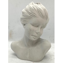 Missi Gri Paçuli Kokulu Woman Büst Heykel