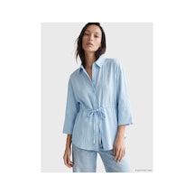 LC Waikiki Alıta Cıty Farkıyla Dokulu Oversize Armürlü Kadın Gömlek Belirtilmemiş - 918670678 Belirtilmemiş