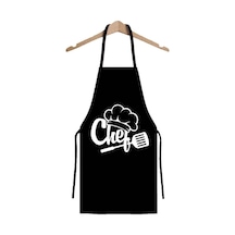 Magic Lady Siyah Su Geçirmez Chef Aşçı Mutfak Önlüğü