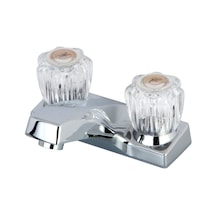 Fb101lp Columbia Lavabo Bataryası, 8.6 Cm Musluk Uzunluğu, 10 Cm, Parlak Krom Açık Bej