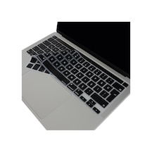 Apple Uyumlu MacBook Pro 13 Klavye Koruyucu A2251 A2289 A2338 M1-m2, A2141 Türkçe Q Iso Enter Siyah