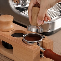 Coffee Tamper Espresso Damgası: Coffee Tamper Gerçek Ahşap Saplı, 58mm Diğer