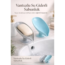 Buççin Online Mağaza 2 Adet Katı Sabunluk Pratik Vantuzlu Su Giderli Sabunluk Vantuzlu Su Tutmaz Plastik Çok Renkli