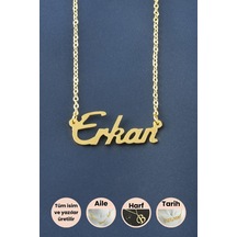 Erkan İsimli Kolye Sarı 94730833