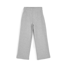 Beli Lastikli Gri Kız Çocuk Eşofman Altı - Rahat Geniş Paça Kalın Kumaş 7-8-9-10-11-12-13-14 Yaş. Gri