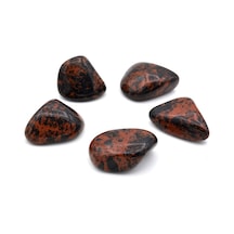 Hakiki Tamburlu Doğal Mahogany Obsidyen Kaya Parçası 1.Kalite