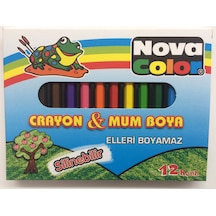 Nova Color Mum Boya Yarım Boy Silinebilir 12 Renk