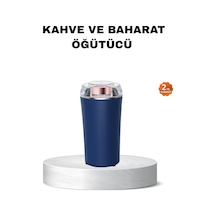 Mey İthalat Otomatik Paslanmaz Çelik Kahve Ve Baharat Öğütücü Mavi