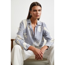 Nevermore V Yaka Modal Gömlek Antrasit Antrasit