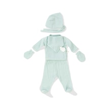 Wellgro Angel Wings Hastane Çıkışı Müslin 5'li Yeni Doğan Seti-Mint