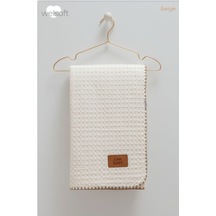 İçi Welsoft Ve Müslinli Battaniye Bej