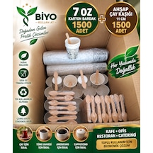 Karton Bardak 1500 Adet Çay Kaşık 1500 Adet Diğer
