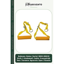 Rebuwo Delux Serisi Rbw-00628 Elcik 3 Kademeli Cable Crosselciği Sarı Turuncu Egzersiz Spor Fitness