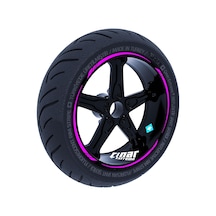 Gül Pembesi 4 Parçalı Keskin Jant Şeridi Sticker Çınar Extreme