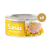 Sasu Mısırlı Ton Salata İri Parça 6 x 160 G