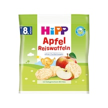 Hipp Organik Elmalı Pirinçli Bebek Gofreti 30 G - 8 Adet Tarı