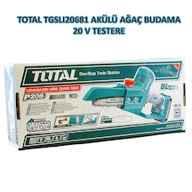 Total TGSLI20681 Çift Akülü Zincirli Testere 20V Li-on Akü