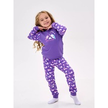 Trend Sign Çocuk Pijama Takımı Pantolonlu 176668985 Violet